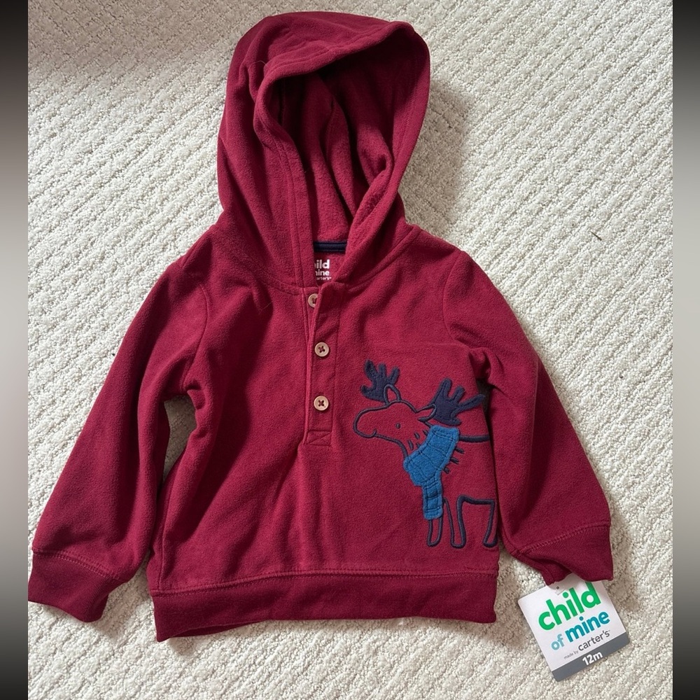 Child of mine by Carters sweater size 12m NWT
